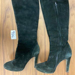 Theory suede thigh High Boots - Black